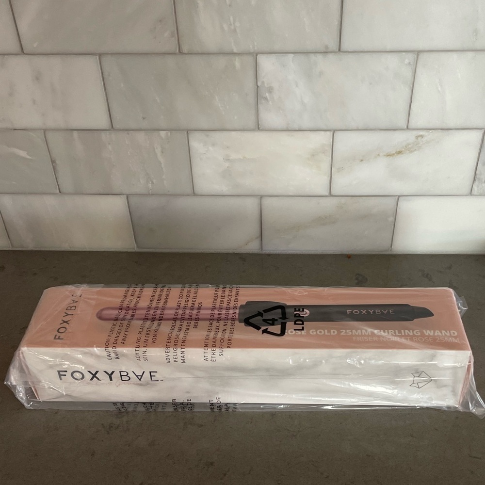 FoxyBae Rose Golf Ionic Professional Curling Wand, Hair Curler 25 mm or 1 Inch - Picture 7 of 9